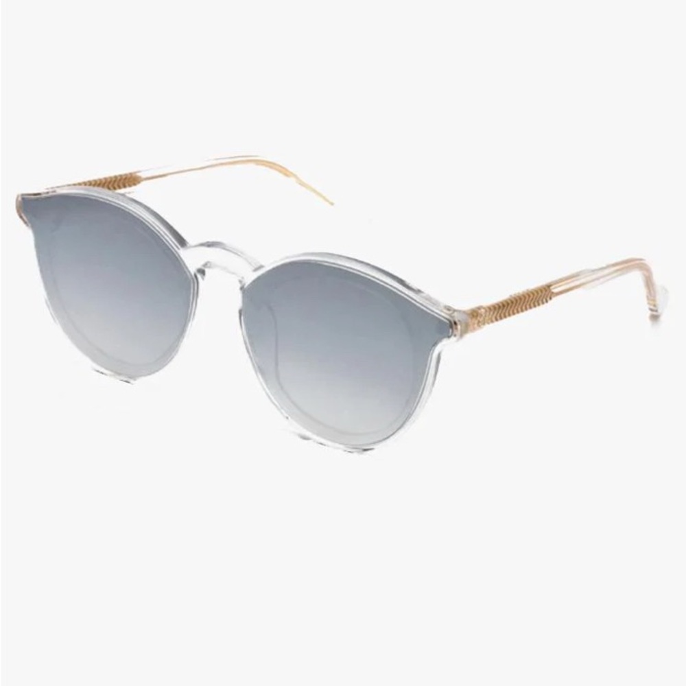 Krewe Collins Nylon Crystal Sunglasses, Silver